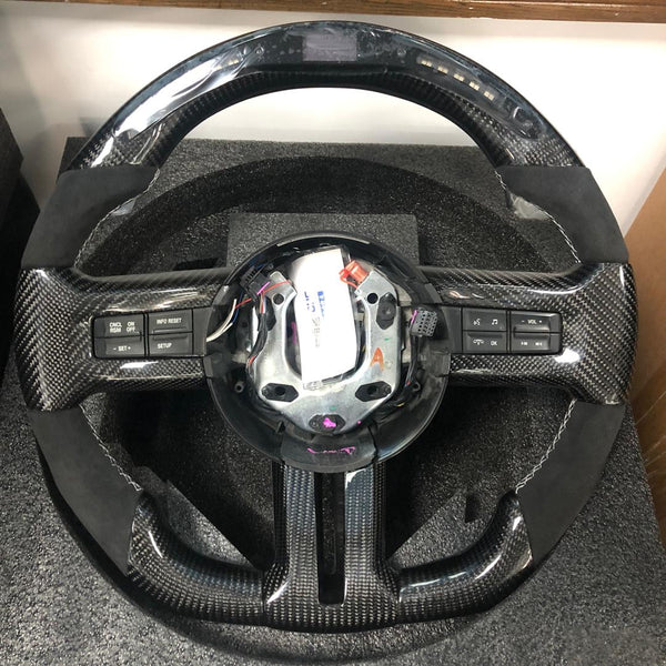 2012 mustang carbon fiber deals steering wheel