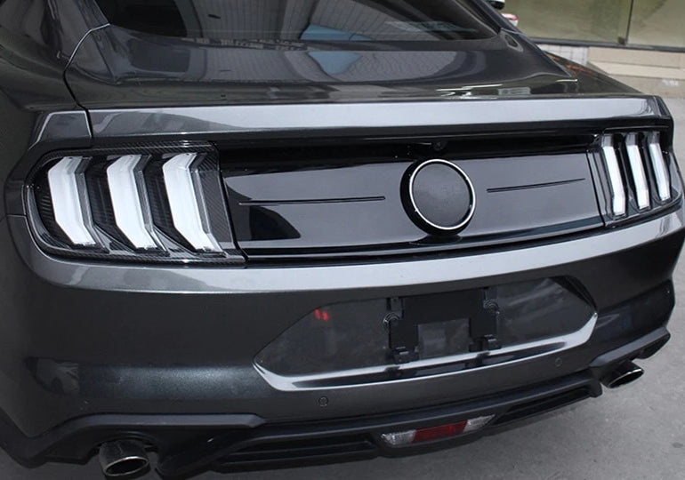 CarbonBargain Carbon Fiber Tail Light Bezel for Ford Mustang 2018-2020
